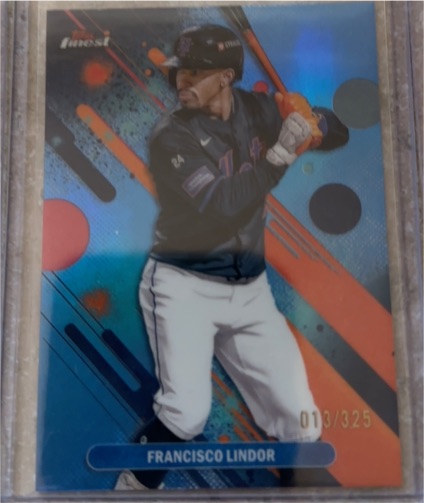 2025 Topps Finest #45 Francisco Lindor — front