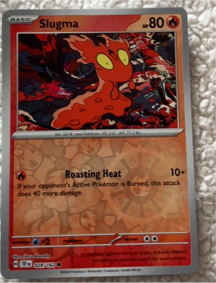 2024 Pokémon SV05: Temporal Forces #028 Slugma — front