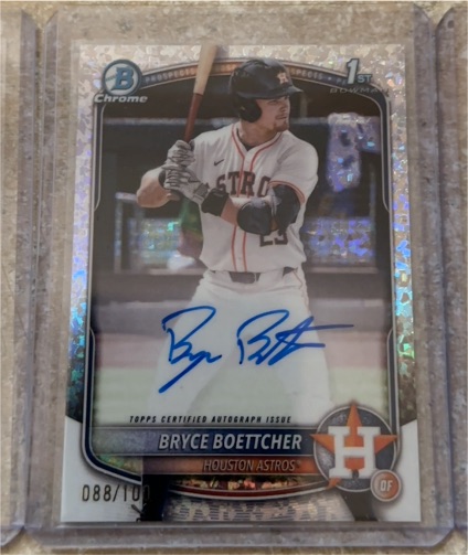 2025 Bowman Chrome #CPA-BB Bryce Boettcher — front