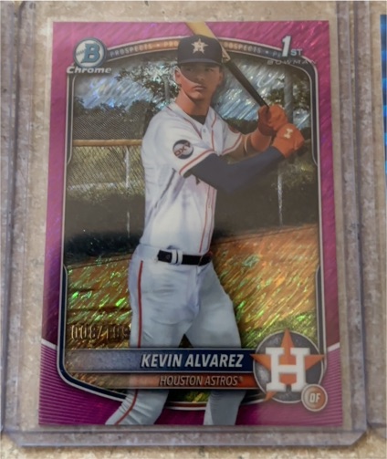 2025 Bowman Chrome #BCP-227 Kevin Alvarez — front