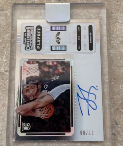2022-23 Panini Contenders Jaden Hardy RC Playoff Ticket — front