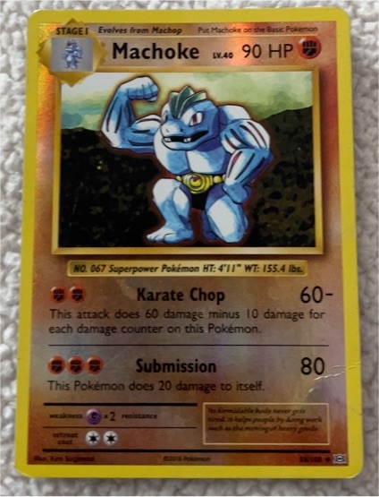 1999 Pokémon #8 Machoke — front