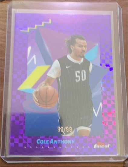 2024-25 Topps Finest #170 Cole Anthony — front