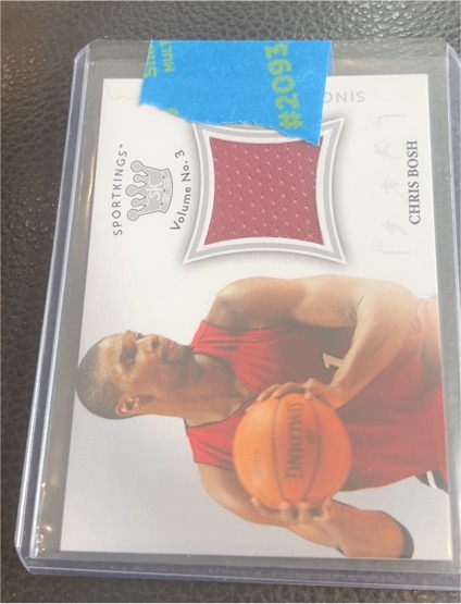 2022 Sportkings Volume 3 Memorabilia #SM-CB Chris Bosh — front