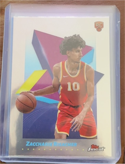 2024-25 Topps Finest #4 Zaccharie Risacher — front