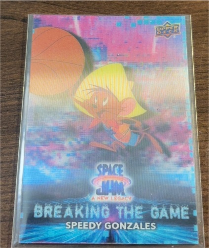2021 Upper Deck Space Jam Breaking the Game 3D-24 Speedy Gonzales — front
