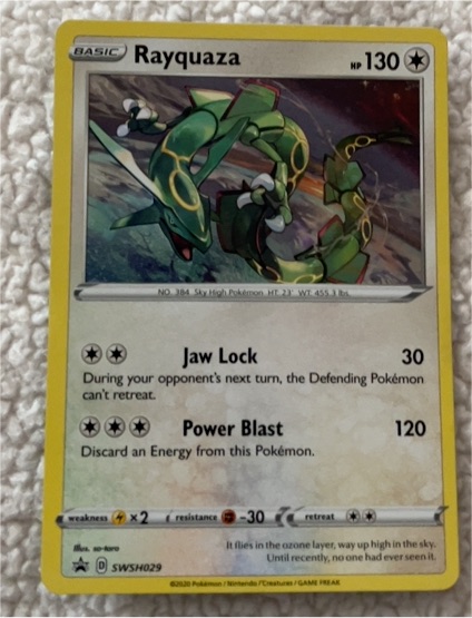 2023 Pokémon SWSH029 Rayquaza — front