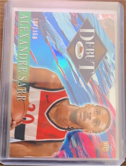 2024-25 Topps Finest #D-1 Alexandre Sarr Debut — front