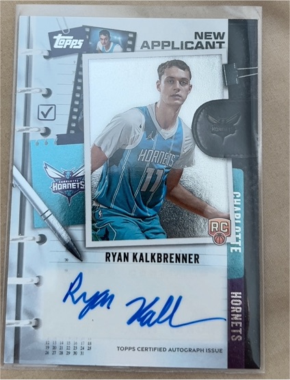 2025 Topps Basketball New Applicant #NA-RK Ryan Kalkbrenner — front