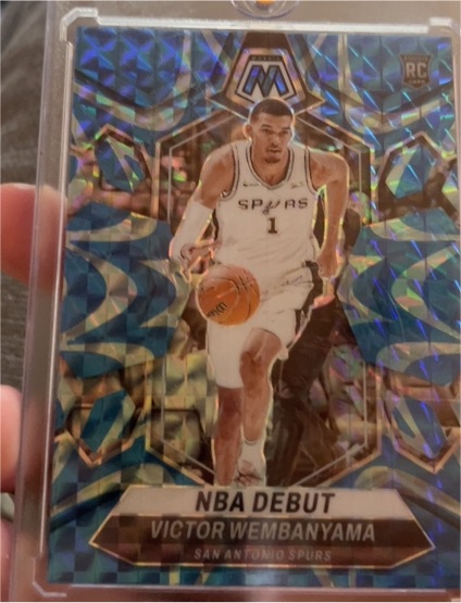 2023-24 Panini Mosaic #257 Victor Wembanyama NBA Debut — front