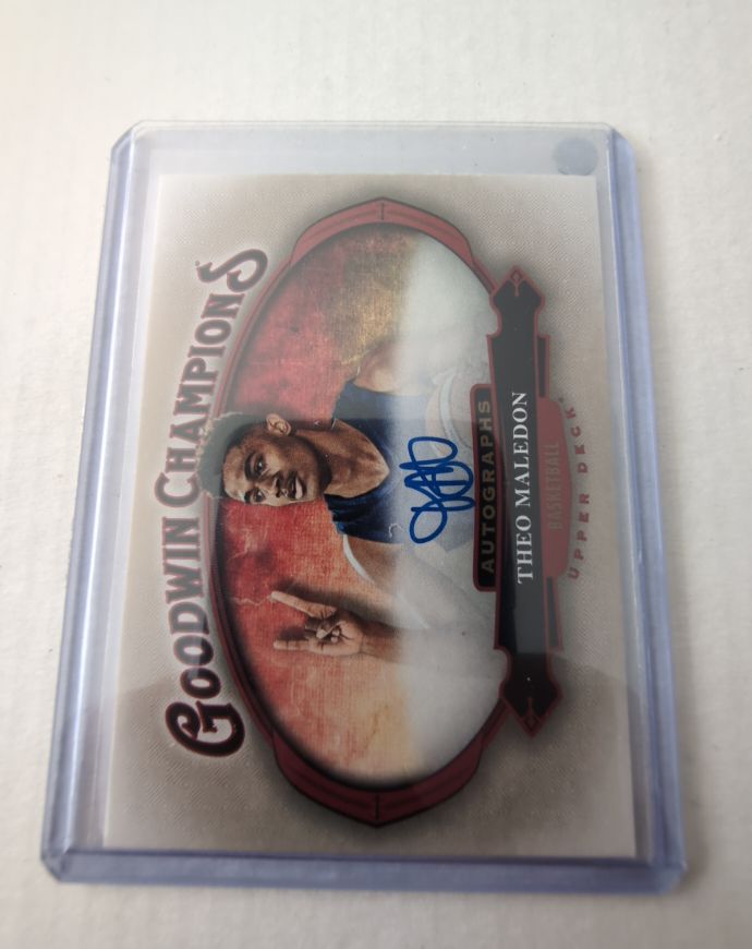 2020 Upper Deck Goodwin Champions Autographs Theo Maledon — front