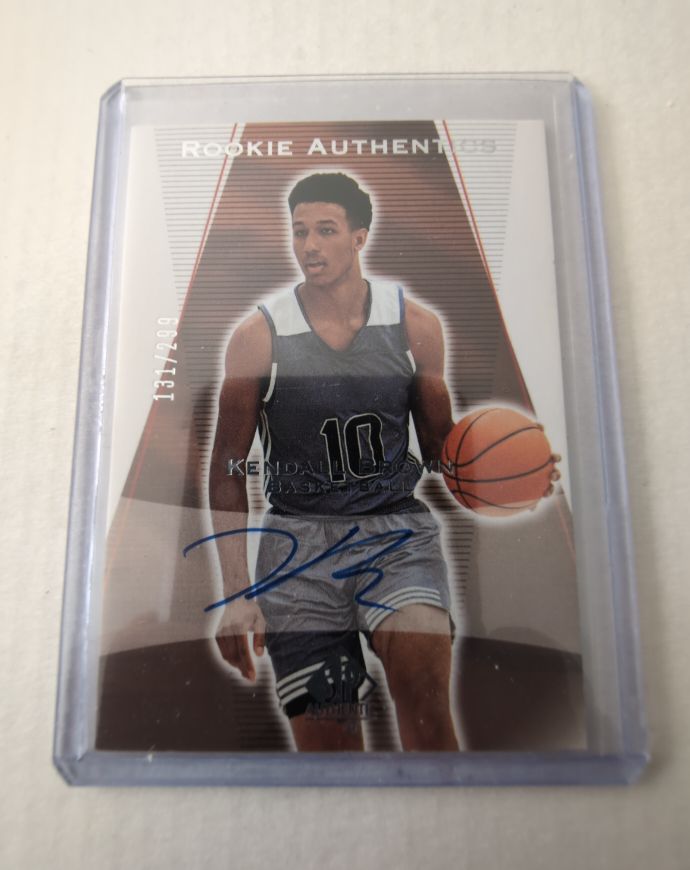 2022 Upper Deck Goodwin Champions SP Authentic #03T-KB Kendall Brown Rookie Auto — front