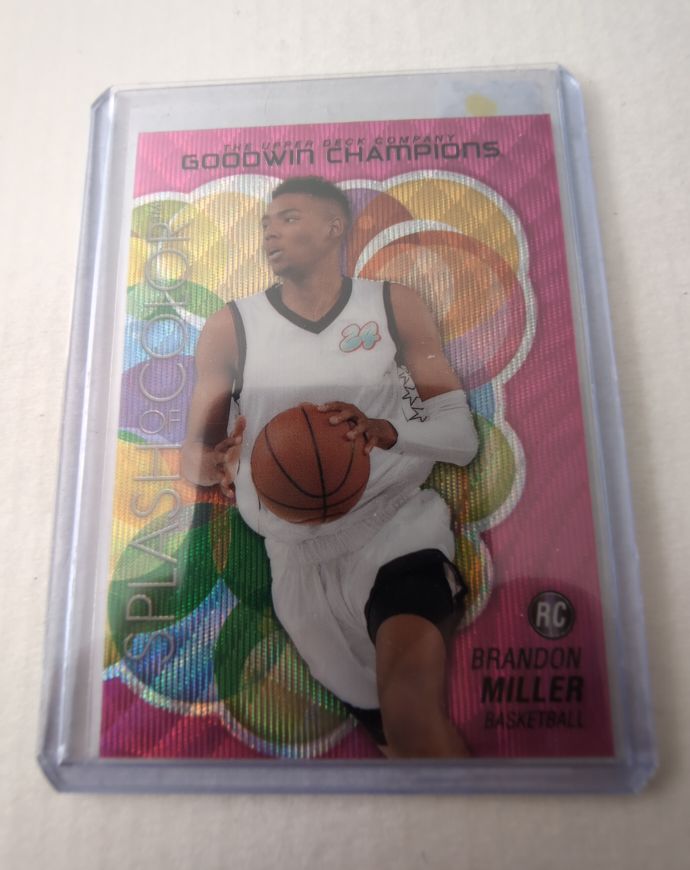 2023 Upper Deck Goodwin Champions #SCP-100 Brandon Miller Splash of Color — front