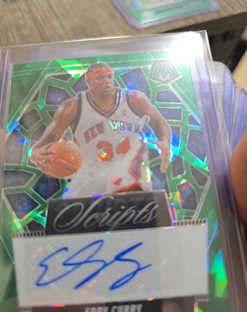 2024-25 Panini Mosaic Eddy Curry Scripts Auto — front