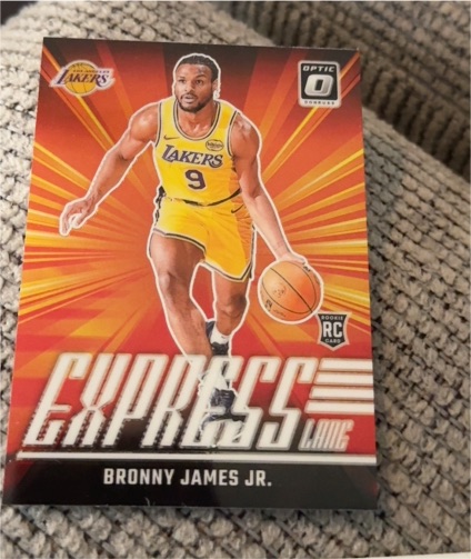 2024-25 Donruss Optic #4 Bronny James Jr. Express Lane Rookie Card — front