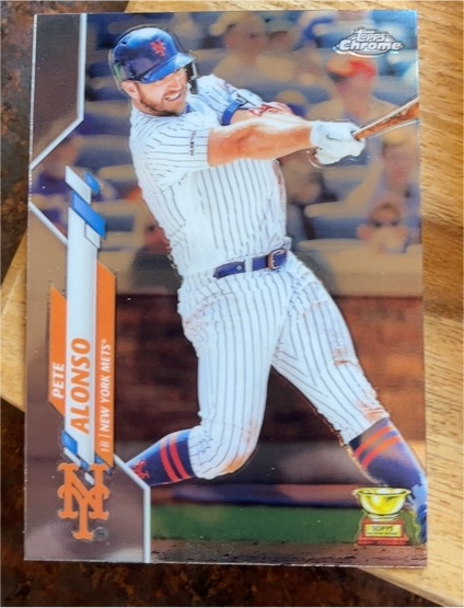 2020 Topps Chrome #80 Pete Alonso — front