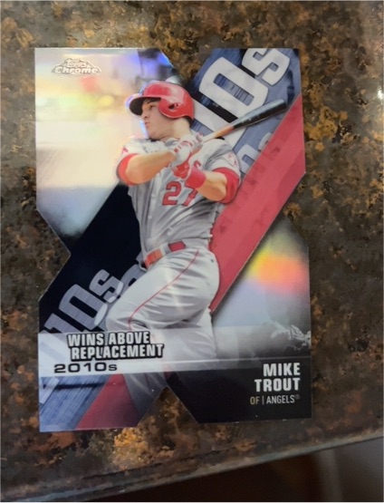 2020 Topps Chrome #DOD-1 Mike Trout Decade of Dominance Die Cut — front