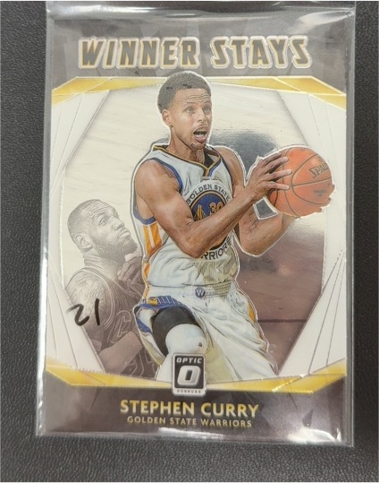 2020-21 Donruss Optic Winner Stays #3 Stephen Curry — front