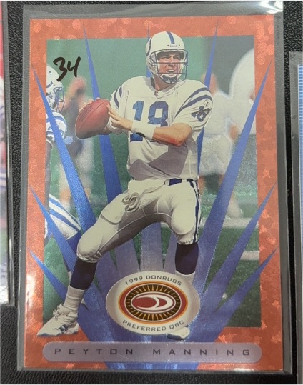 1999 Donruss Preferred QBC #28 Peyton Manning — front