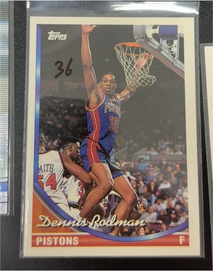 1993-94 Topps #77 Dennis Rodman — front