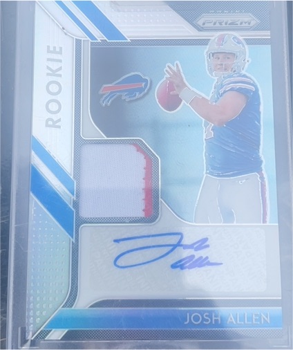 2018 Panini Prizm #5 Josh Allen Rookie Patch Auto — front