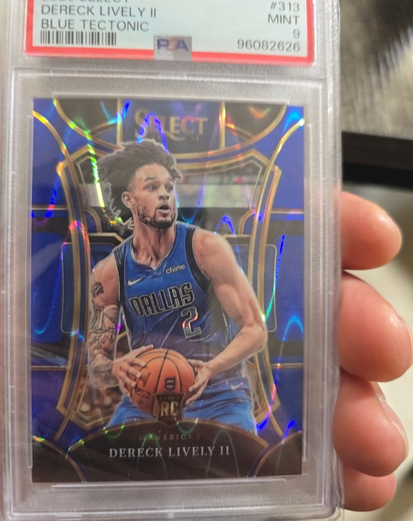 2023-24 Panini Select #313 Dereck Lively II Blue Tectonic — front