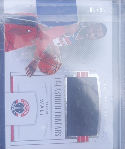 2017-18 Panini National Treasures Treasured Threads #TT-14 John Wall — front