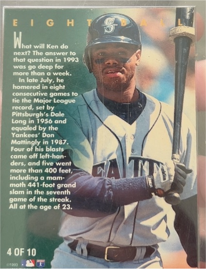 1993 Fleer #4 Ken Griffey Jr. — front