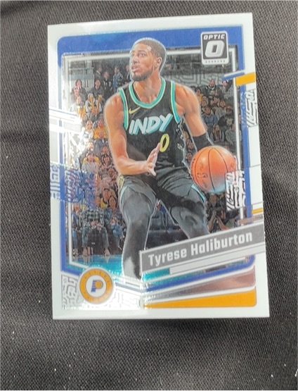 2023-24 Panini Donruss Optic #27 Tyrese Haliburton — front