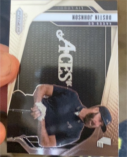 2025 Panini Prizm LIV Golf #10 Dustin Johnson — front