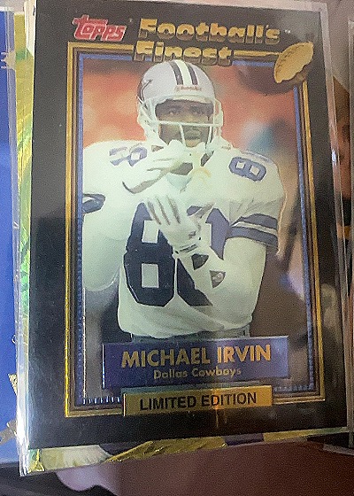 1992 Topps Football's Finest Limited Edition #11 Michael Irvin — front