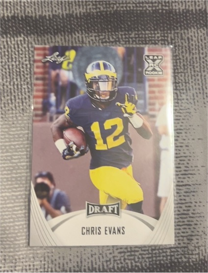2021 Leaf Draft #19 Chris Evans — front