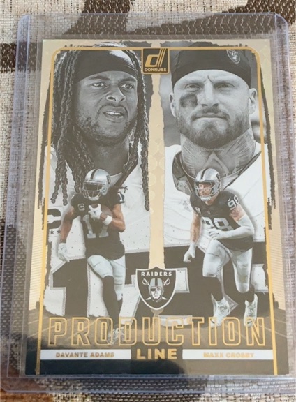 2024 Donruss #3 Davante Adams / Maxx Crosby Production Line — front