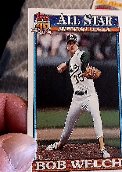 1991 Topps #394 Bob Welch — front