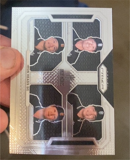 2025 Panini Prizm LIV Golf Iron Heads GC #Iron Heads GC Phil Mickelson Ogletree Steele Tringale — front
