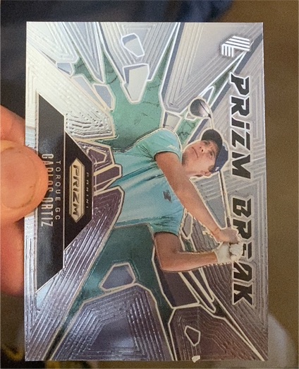 2025 Panini Prizm LIV Golf #1 Carlos Ortiz Prizm Break — front