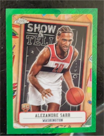 2024-25 Topps Chrome #ST-12 Alexandre Sarr Show and Tell — front