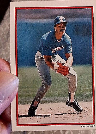 1990 Topps #35 Julio Franco — front