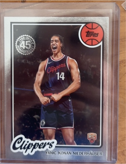 2025-26 Topps Basketball #80BK-93 Yanic Konan-Niederhauser — front