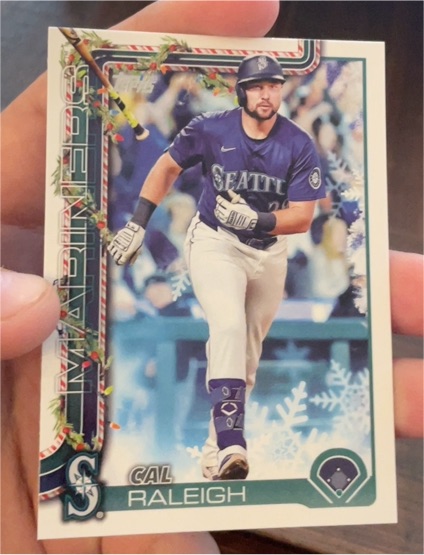 2025 Topps Holiday #H54 Cal Raleigh — front