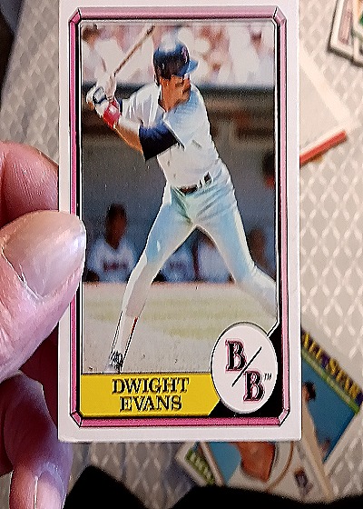 1987 Topps Boardwalk and Baseball Top Run Makers #7 Dwight Evans — front