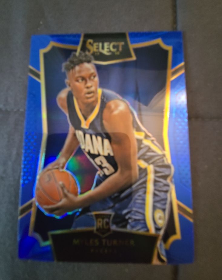 2015-16 Panini Select #8 Myles Turner Silver Rookie — front