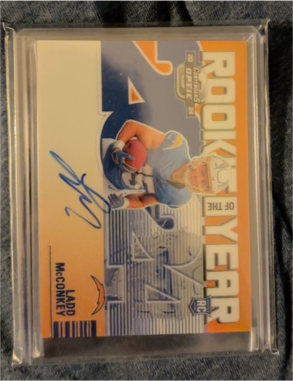 2024 Panini Contenders Optic #ROYLMY Ladd McConkey Rookie of the Year — front