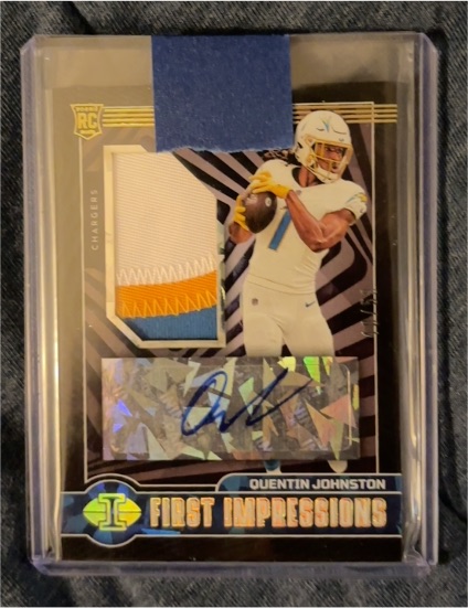 2023 Panini Illusions First Impressions #FI-QJ Quentin Johnston — front