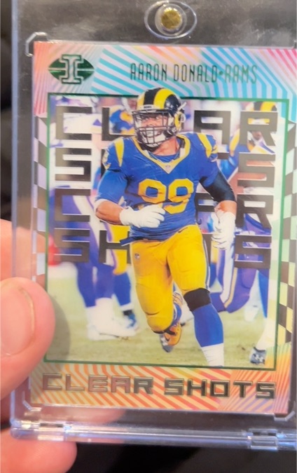 2019 Panini Illusions Clear Shots #CS-AD Aaron Donald — front