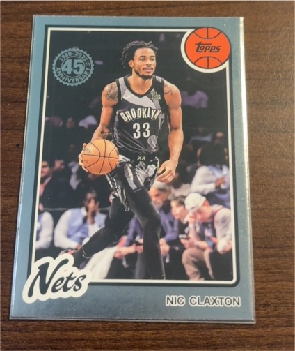 2025-26 Topps 45th Anniversary #80BK-48 Nic Claxton — front
