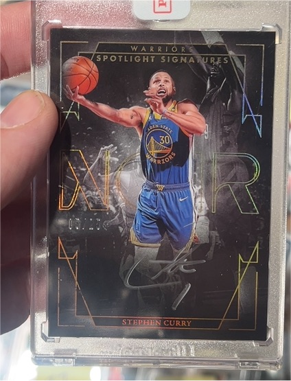 2024-25 Panini Noir Spotlight Signatures Stephen Curry — front