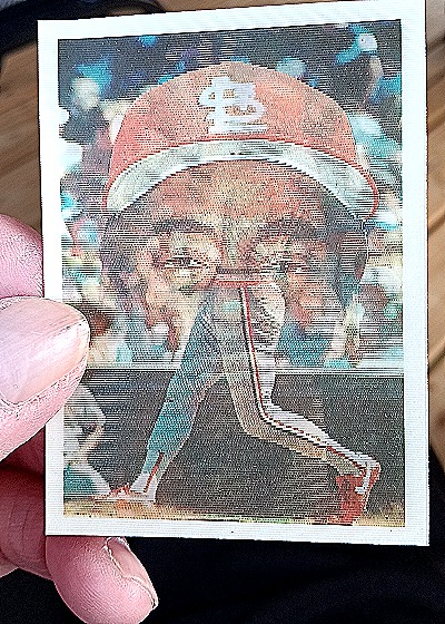 1986 Sportflics #14 Willie McGee — front