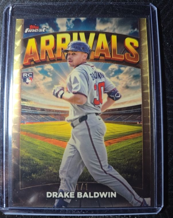2025 Topps Finest #A-14 Drake Baldwin Arrivals — front
