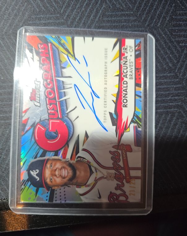 2025 Topps Finest Gustographs #G-RA Ronald Acuna Jr. — front